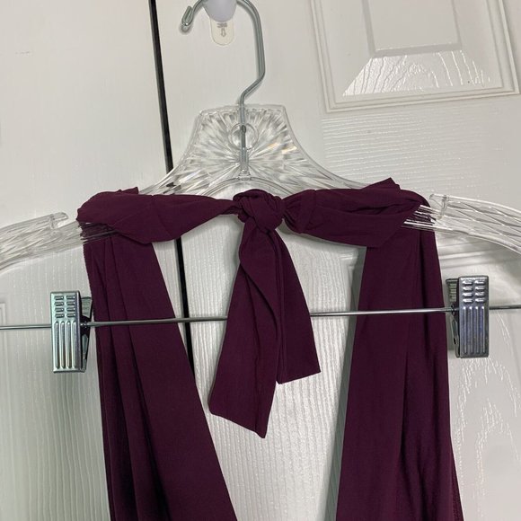 Dolce & Gabbana Deep-V Purple Halter Swimsuit - Picture 4 of 6